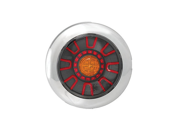 Rear light LED Valeryd SCANDI-313 chrome Universal bayonet