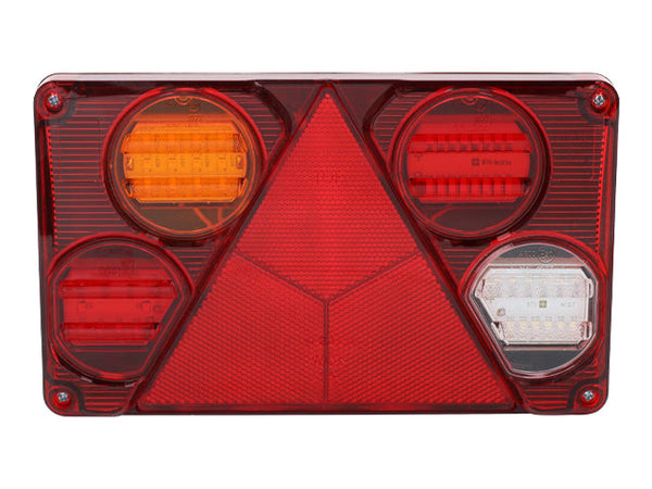 Rear light LED WAS Left 232×142×59 fog reverse light
