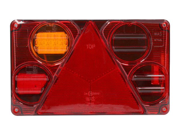 Rear light LED WAS Left 232×142×59 number plate light