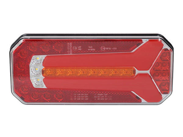 Rear light LED WAS Universal 236×104×49 dynamic indicator