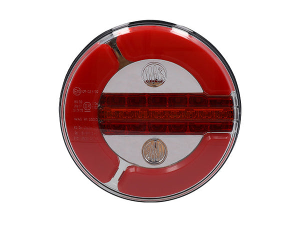 LED Tail light WAŚ R/L Ø142x48, 2m Cable