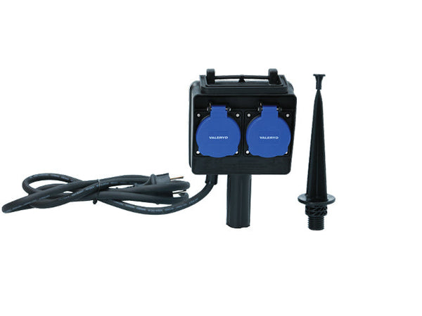 Outdoor socket with ground spike 250V 16A IP44 1.5 m