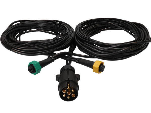 Wiring harness 7-pol 5 m with 5-pole bayonet