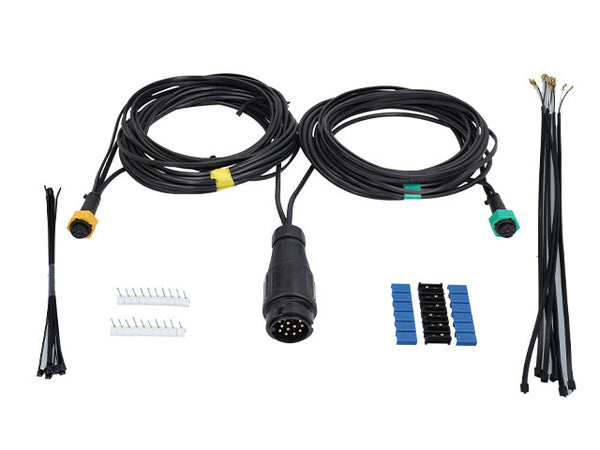 Cable kit 13-pin, 11.5 m, fog light and reversing light x2