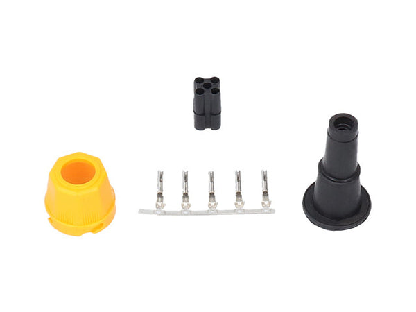 Bayonet connector Ajba/Jokon 5-pol left/yellow external
