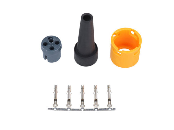 Bayonet connector Ajba/Jokon 5-pol left/yellow internal