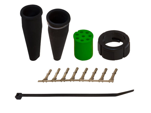 Bayonet connector Aspöck 8-pol right/green internal