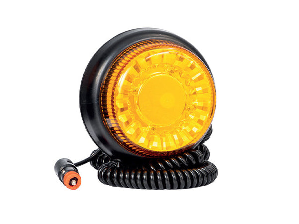 Warning light LED Yellow 12-24V Magnetic mount 3m cable