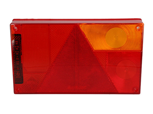 Spare lens rear light Aspöck Multipoint Right 240x140x52