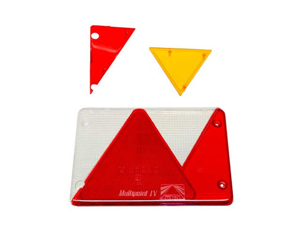 Spare lens rear light Aspöck Multipoint 4 Right 200x136x59 license plate light for 3010049