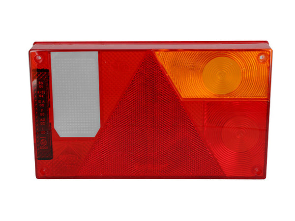 Spare lens rear light Aspöck Multipoint Right 240x140x52 reverse light