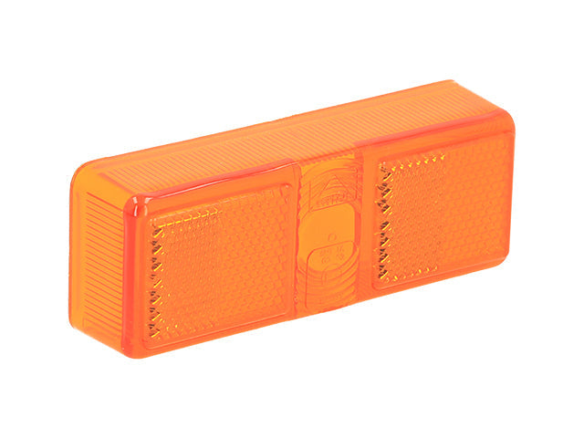 Spare lens side marker light Aspöck/Sim/Talmu 110x41x28 amber reflector for 3150002