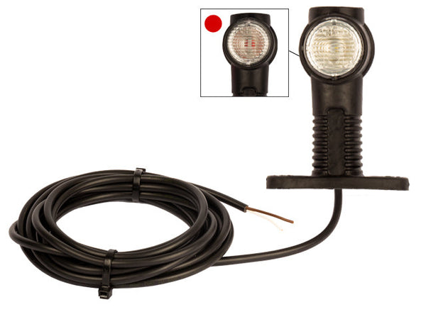 Marker light Aspöck Superpoint 3 130×101×56 mm R/L Red/White 24V 4m cable