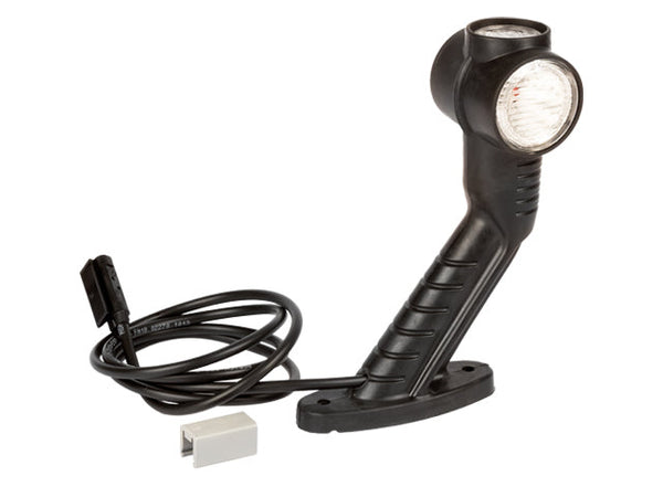 Marker light Aspöck Superpoint 3 173×104 mm L white 24V P&R 1.25m cable