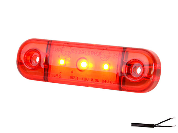 Position light LED WAS 83.8×24.2×10.4 red 3155051