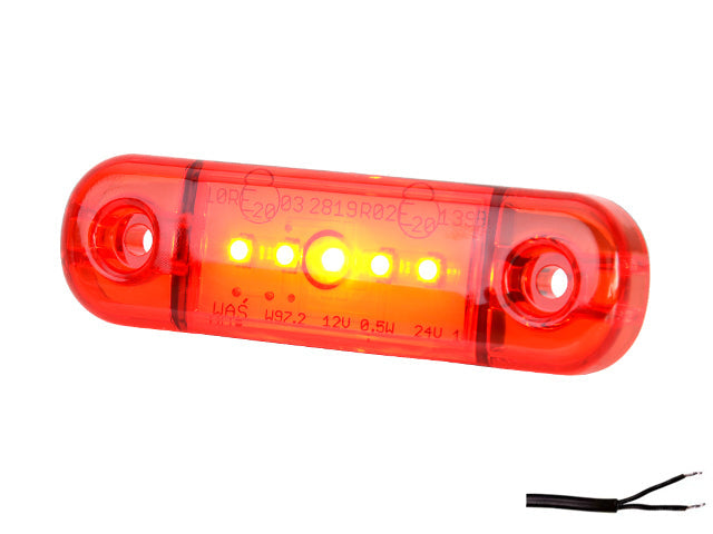 Position light LED WAS 83.8×24.2×10.4 red 3155061