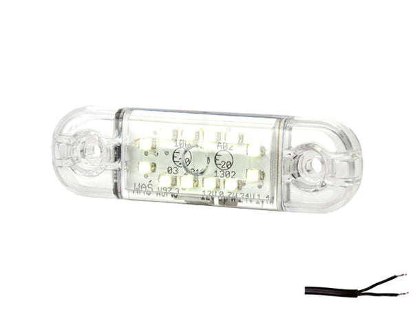 LED Position light WAŚ 83,8x24,2x10,4 white, 0,23 m Cable