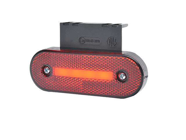 LED Position light WAŚ 115,3x41,3x20 red, 0,22 m Cable