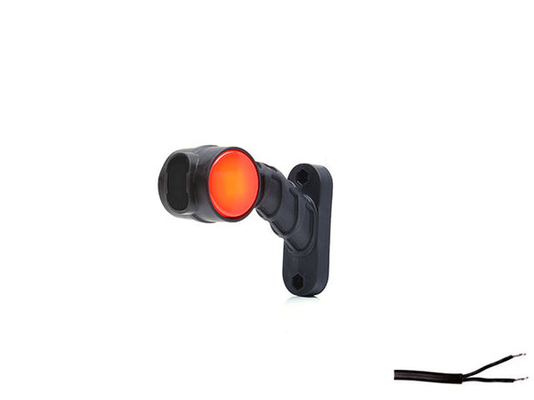 LED End outline marker WAŚ L 134x108x55 white/red 260mm Cable