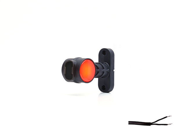 LED End outline marker WAŚ R/L 124x100x55 white/red 300mm Cable
