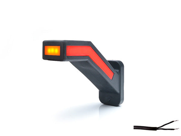 Marker light LED WAS Left 184.9×145.5×58 yellow/white/Röd