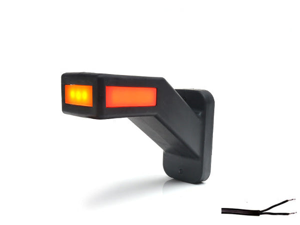 LED End outline marker WAŚ L 146,1x110,6x58 yellow/white/red 310mm Cable