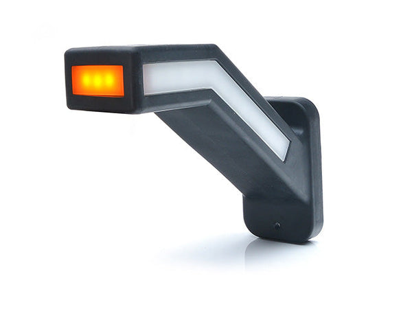 LED End outline marker WAŚ R 184,9x145,5x58 yellow/white/red 400mm Cable