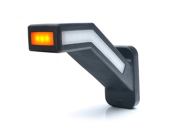 LED End outline marker WAŚ R 184,9x145,5x58 yellow/white/red 400mm Cable