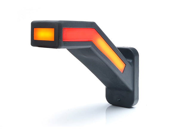 LED End outline marker WAŚ L 184,9x145,5x58 yellow/white/red 400mm Cable