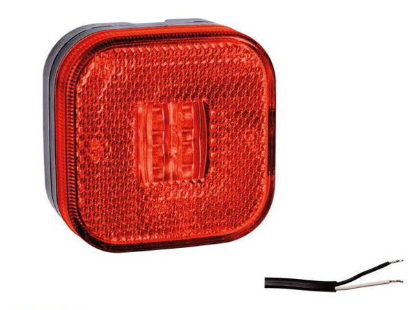 Position light LED Valeryd Red 62x62x27