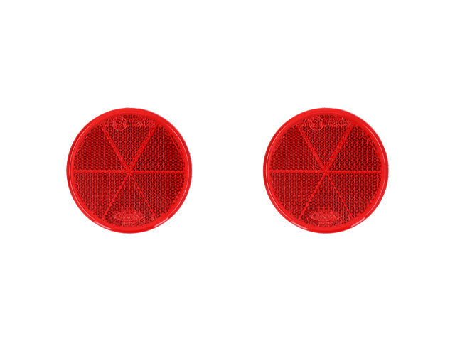 Round reflector Valeryd red Ø60 mm 2-pack