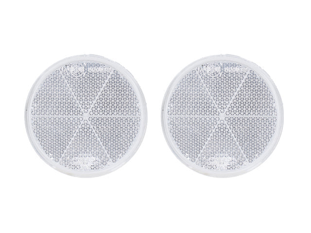 Round reflector Valeryd white Ø60 mm 2-pack