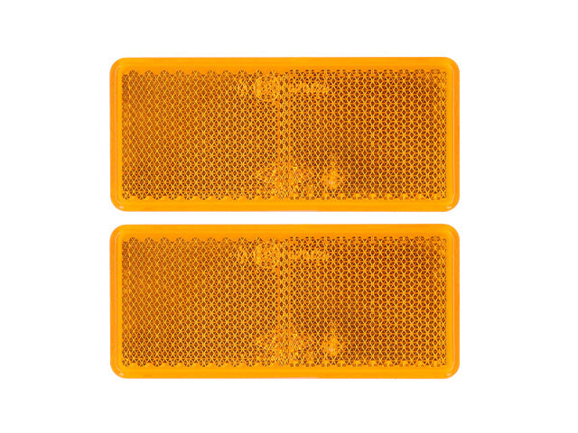 Rectangular reflector Valeryd yellow 90x40 mm 2-pack