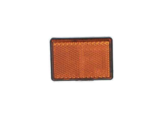 Rectangular reflector Radex orange 63x51 mm