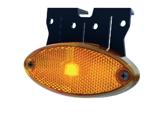 Side marker light LED Valeryd yellow 102.4x15.8x45.2 QS150 with bracket