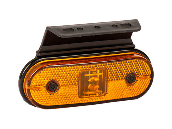 Side marker light LED Aspöck Unipoint yellow 116x75x35