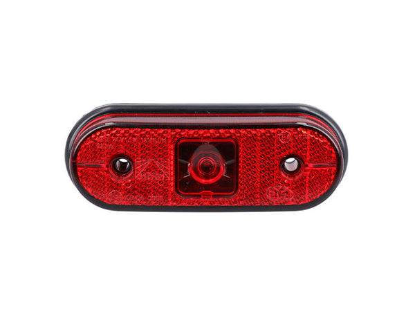 LED Position light Aspöck Unipoint I 119x44x18 red 24V P&R with 0,50m Cable