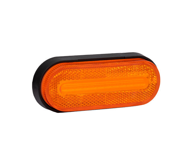 Side marker light LED Valeryd Yellow 126x51x26 with indicator