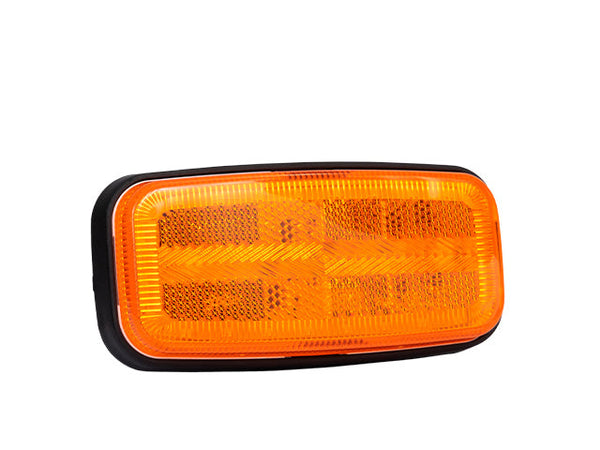 Side marker light LED Valeryd yellow 125x60x24 with indicator