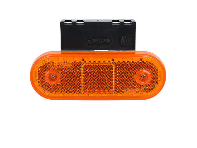 Side marker light LED WAS Universal 114×63×40 yellow rubber mount