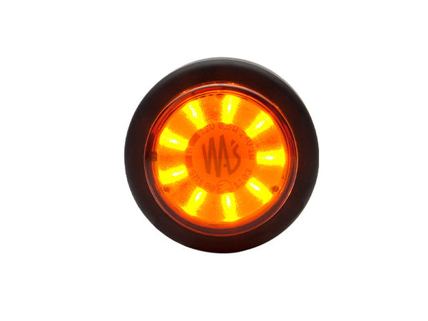 LED Side marking light WAŚ R/L Ø60,6x26,4 yellow 200mm Cable