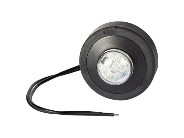 LED Side marking light WAŚ R/L Ø60,6x36,5 yellow 200mm Cable