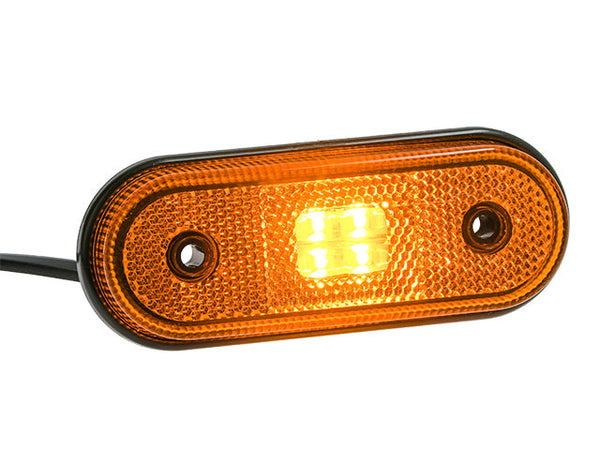 Side marker light LED Valeryd yellow 120x46x18