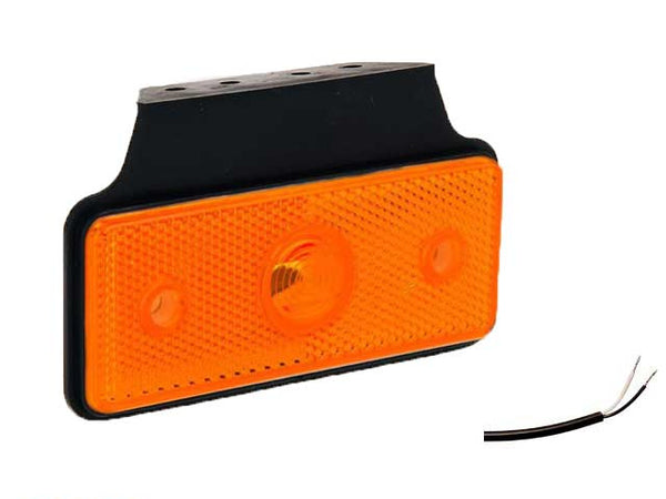 Side marker light LED Valeryd yellow 118x72x30