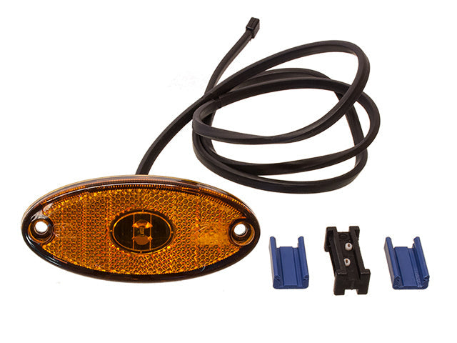 Side marker light LED Aspöck Flatpoint 2 yellow 102x46x14