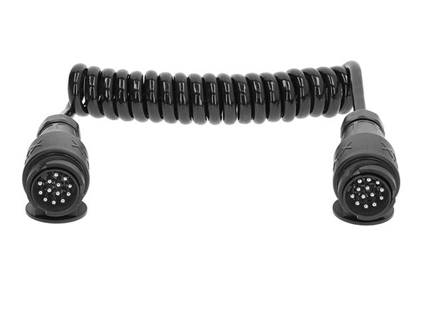 Spiral cable 13-pin male to male 1.5 m