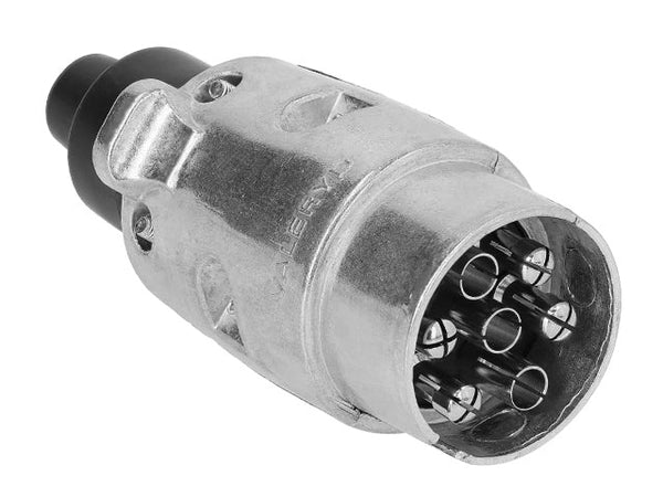 Trailer plug 7-pin male aluminium