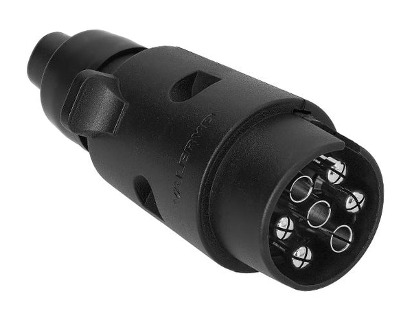 Trailer plug 7-pin male screw connection