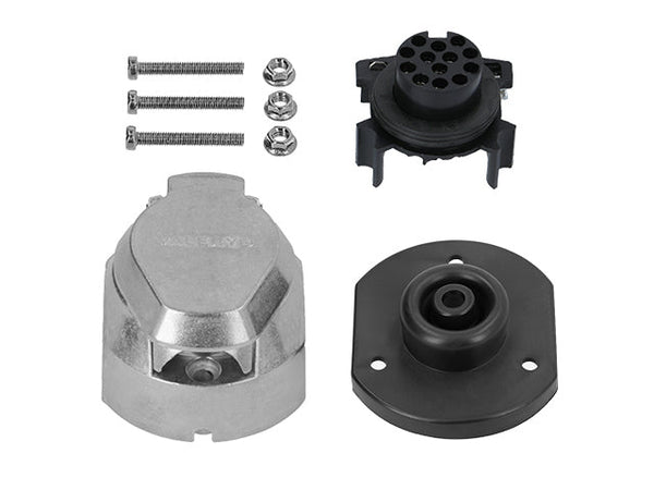 Trailer socket 13-pin aluminium fog light switch