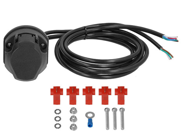 Trailer socket 7+1-pin cable 1.5 m 8-conductor
